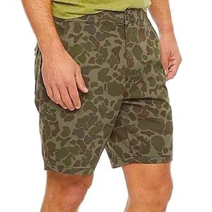 Camo Twill Shorts Flat Front 8in Inseam Shorts Vans Jordan NWT